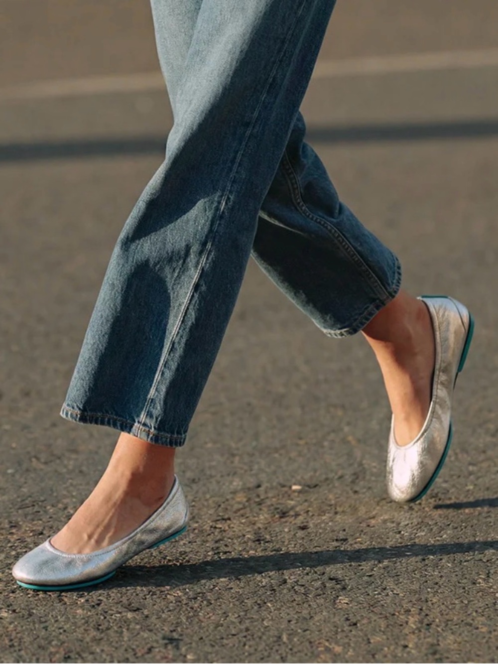 Tieks Silver Screen Flats 9